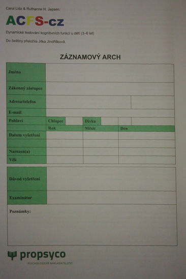Picture of ACFS - Záznamový sešit 40 ks